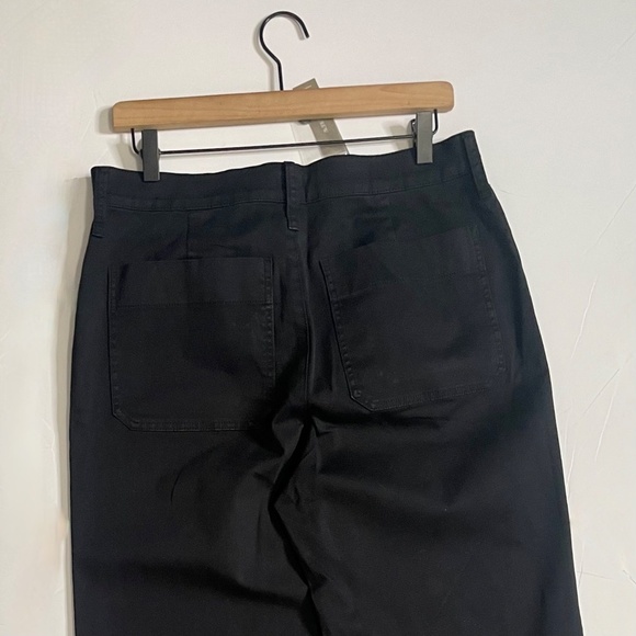 NWT!! J. CREW Sailor Slim Wide Leg Chino Pants Solid Black Nautical 30T 30 Tall - Picture 9 of 16